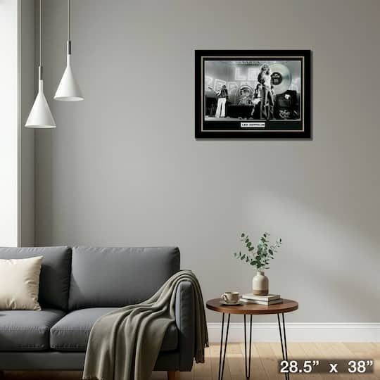 Led Zeppelin Live Framed with Platinum LP 28.5" x 38"